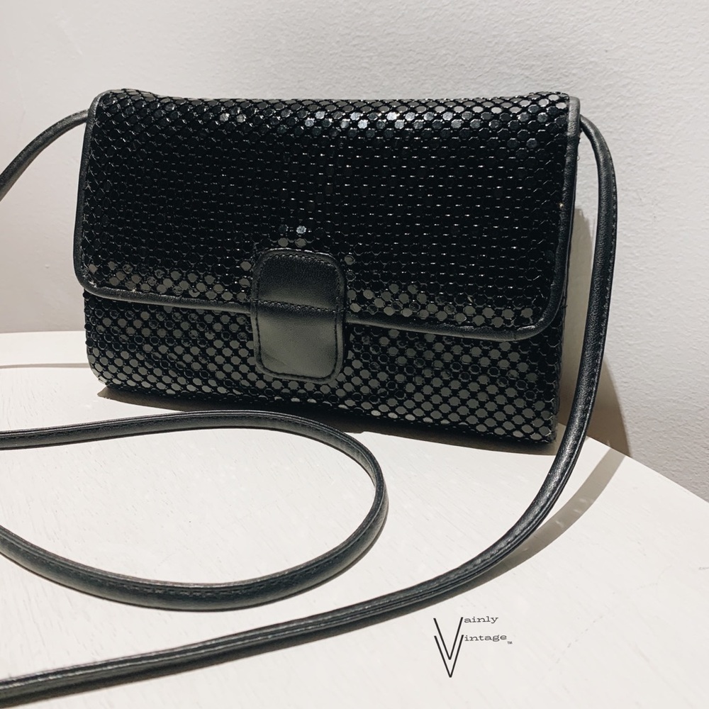 Vintage 80s Whiting & Davis Chain Mail Crossbody